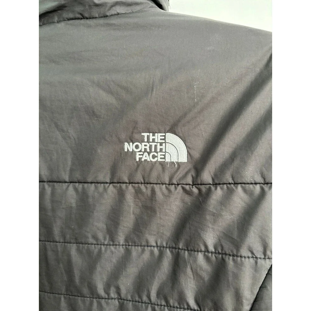 The North Face Reversible Puffer Plush Fleece Jacket Girls Size L 14/16 Black